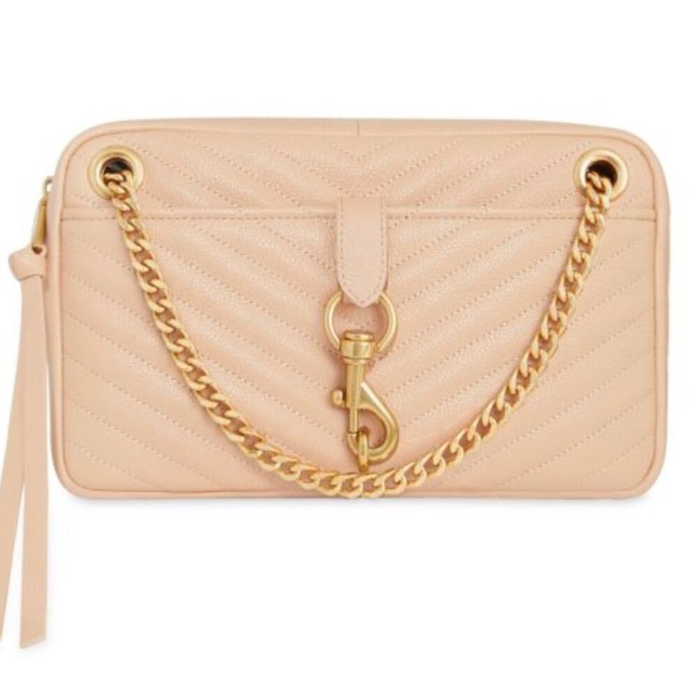 REBECCA MINKOFF Edie Quilted Leather Shoulder Bag (BRAND-NEW IN ORIGINAL BOX)